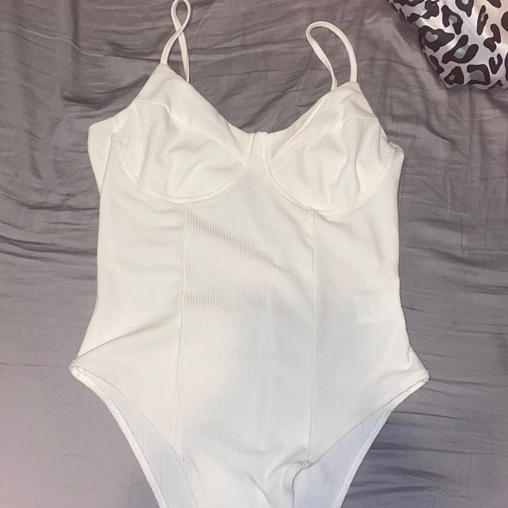 White SHEIN bodysuit